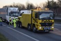 VU LKW A 4 Rich Aachen hinter Rodenkirchener Bruecke P10